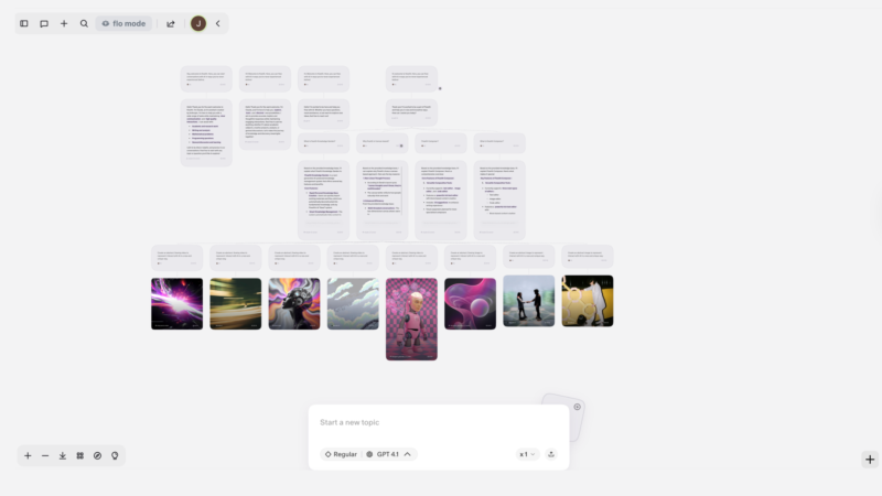 Flowith workspace example